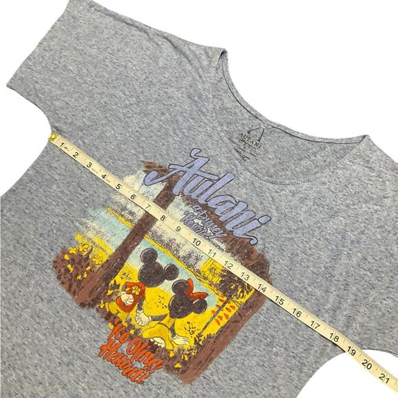 Disney Aulani Women’s Heather Blue Shirt Size Small - Picture 6 of 8